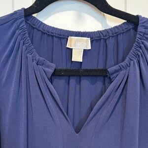 Michael Kors Sleeveless Navy Sheath Dress